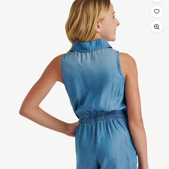 Justice Blue Denim Kids Matching Set - Picture 2 of 10